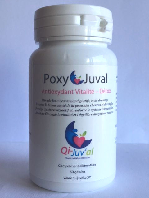 POXY-JUVAL Flacon de 60 Gélules, complément antioxydant - Vitalité & Détox - Sarracenia Purpurea et Chèvrefeuille du Japon - Digestion - Diabète - Perte de Poids - AntiVirus Variole