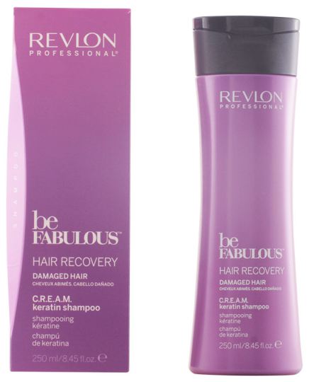 Duo BE FABULOUS by REVLON PROFESSIONAL Hair Recovery Kératine C.R.E.A.M - Shampooing 2x250 ml